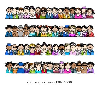 People icons set for your design
