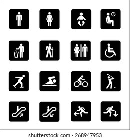 People Icons and sign Vector