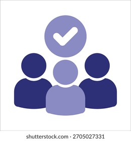 people icons. simple colored vector