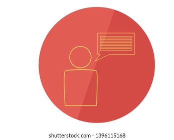 people icons with speech bubbles
People talking icon. 