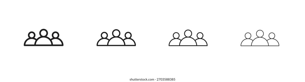 people icons symbol vector elements for infographic web