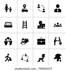 People icons. vector collection filled people icons. includes symbols such as businessman, businessmen communication, case. use for web, mobile and ui design.