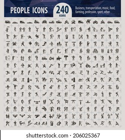 People icons. Vector format