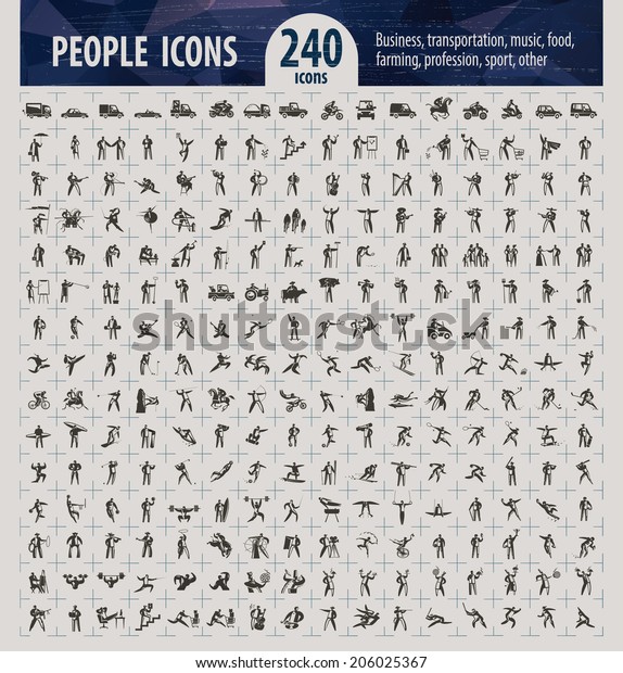 People icons. Vector\
format
