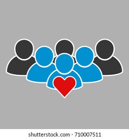People icons. Vector illustration.