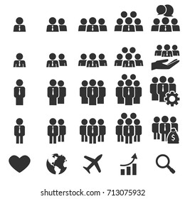 People Icons work group Team Vector