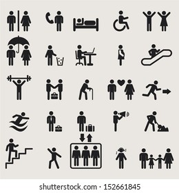 	 People Icons.Vector