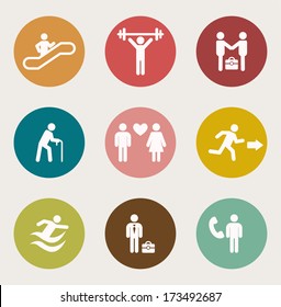 People Icons.Vector 
