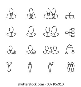 Iconos de la gente,Vector EPS10.