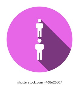 People  icon,vector. Flat design.