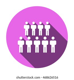 People  icon,vector. Flat design.
