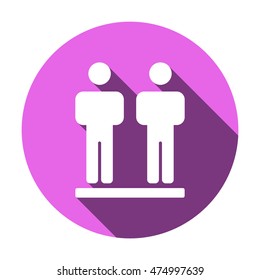 People  icon,vector. Flat design.