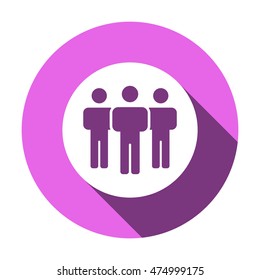 People  icon,vector. Flat design.
