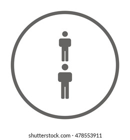 People  icon,vector. Flat design.