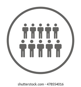 People  icon,vector. Flat design.