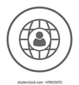 People  icon,vector. Flat design.