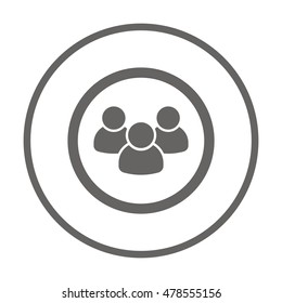 People  icon,vector. Flat design.