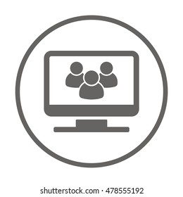 People  icon,vector. Flat design.
