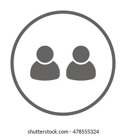 People  icon,vector. Flat design.