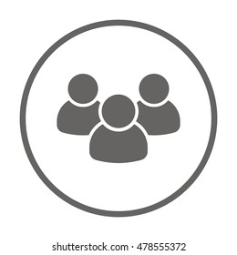 People  icon,vector. Flat design.