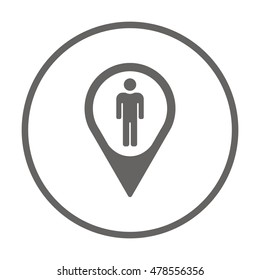 People  icon,vector. Flat design.