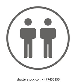 People  icon,vector. Flat design.
