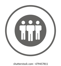 People  icon,vector. Flat design.