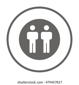 People  icon,vector. Flat design.