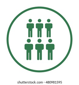 People  icon,vector. Flat design.