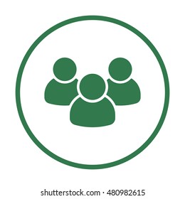 People  icon,vector. Flat design.