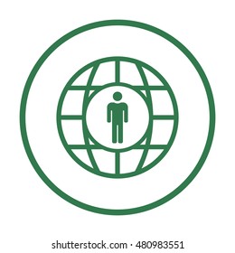 People  icon,vector. Flat design.
