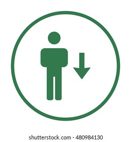 People  icon,vector. Flat design.