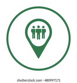People  icon,vector. Flat design.