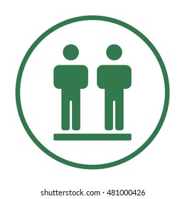 People  icon,vector. Flat design.