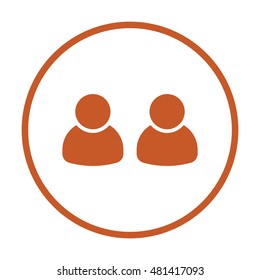 People  icon,vector. Flat design.