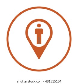 People  icon,vector. Flat design.