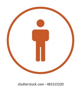 People  icon,vector. Flat design.
