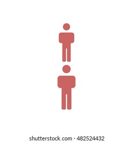 People  icon,vector. Flat design.