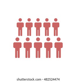 People  icon,vector. Flat design.