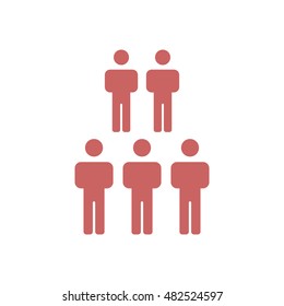 People  icon,vector. Flat design.