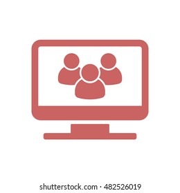 People  icon,vector. Flat design.