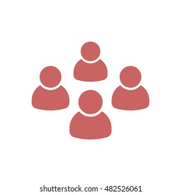People  icon,vector. Flat design.