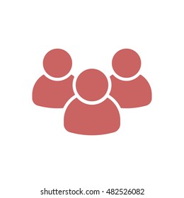 People  icon,vector. Flat design.