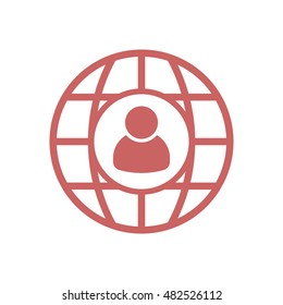 People  icon,vector. Flat design.