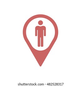 People  icon,vector. Flat design.