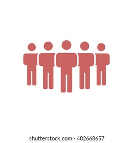 People  icon,vector. Flat design.