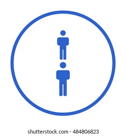 People  icon,vector. Flat design.