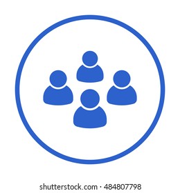 People  icon,vector. Flat design.