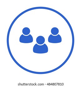 People  icon,vector. Flat design.
