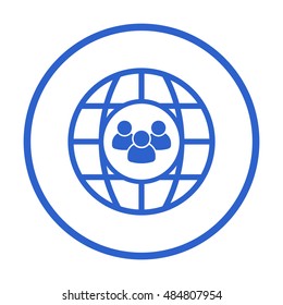 People  icon,vector. Flat design.